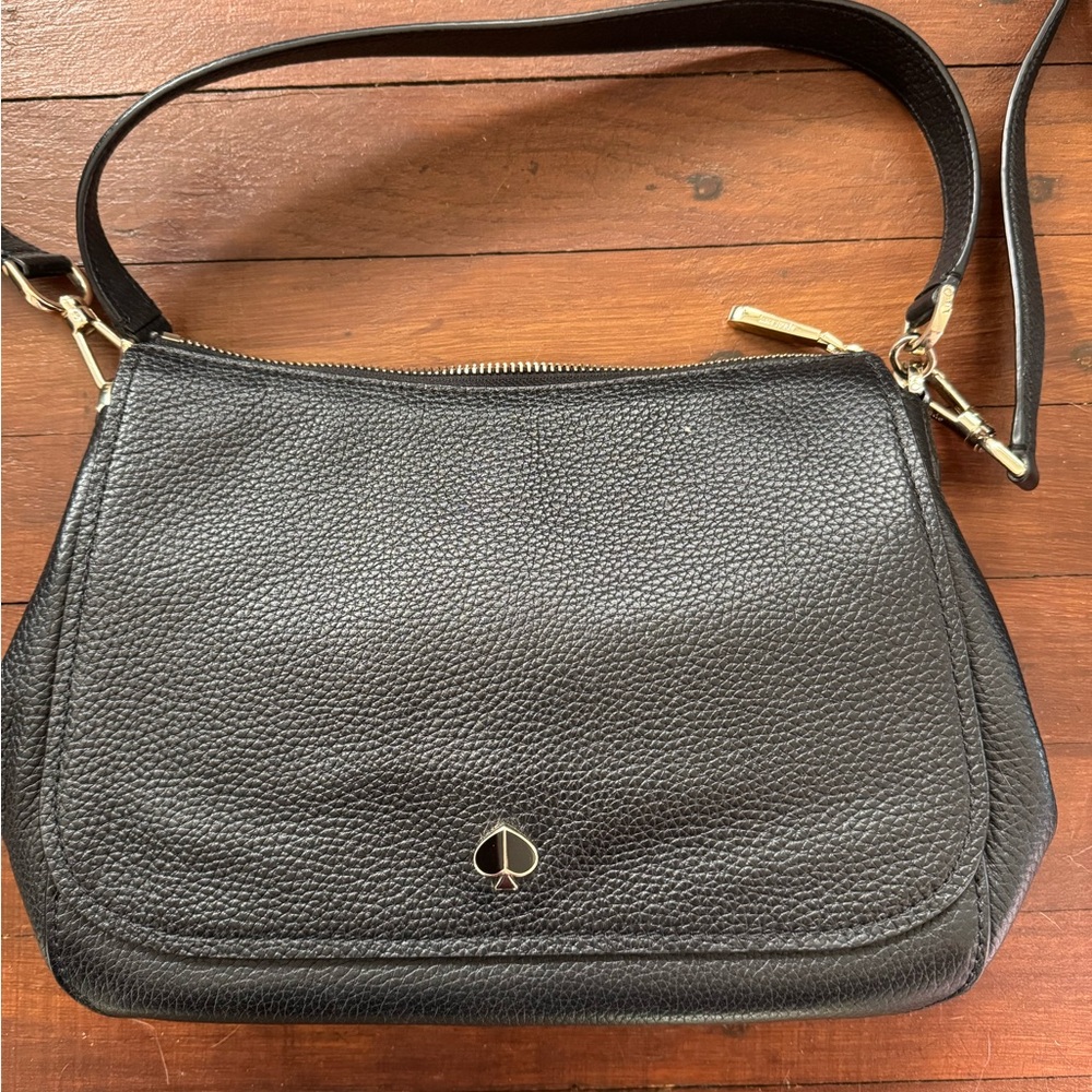 Kate Spade Black Leather Shoulder Bag